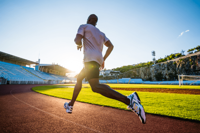 track athlete running